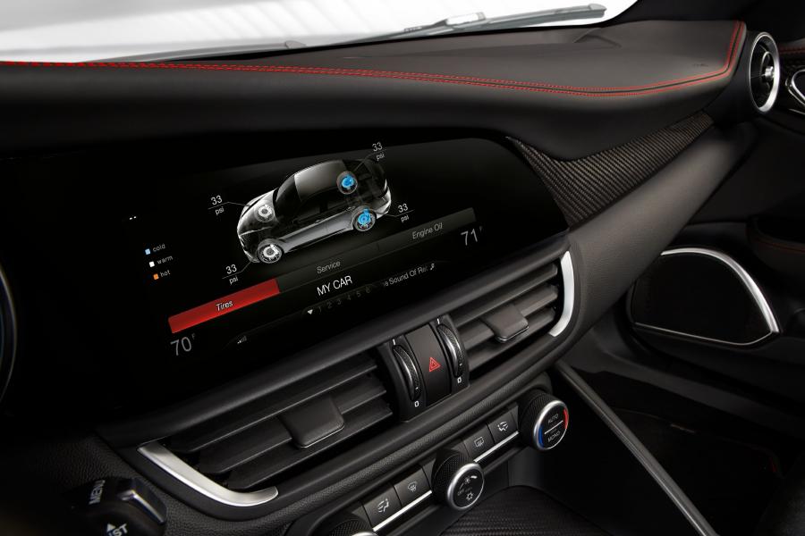 Панель приборов Alfa Romeo Giulia Quadrifoglio (952) 2016 года  (NA) (фото 57 из 86)